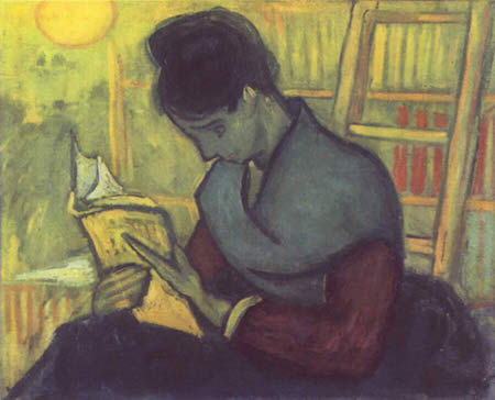 A-woman-reading